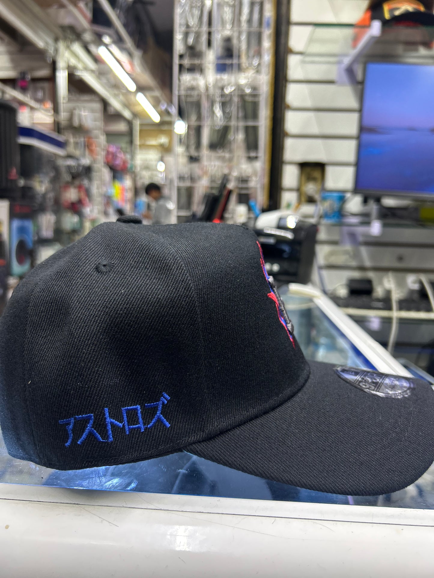 New era de los houston logotipo de llamas