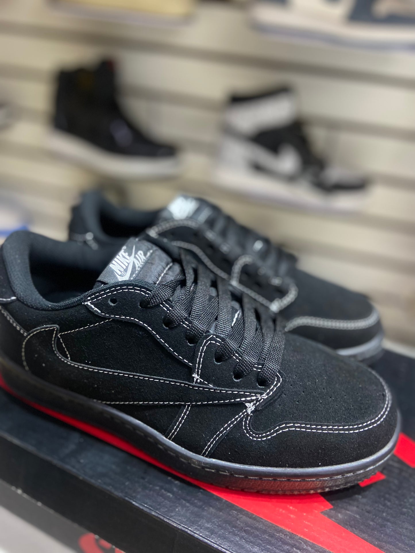 TENIS NACIONALES TIPO NIKE TRAVIS SCOOT LOW BLACK
