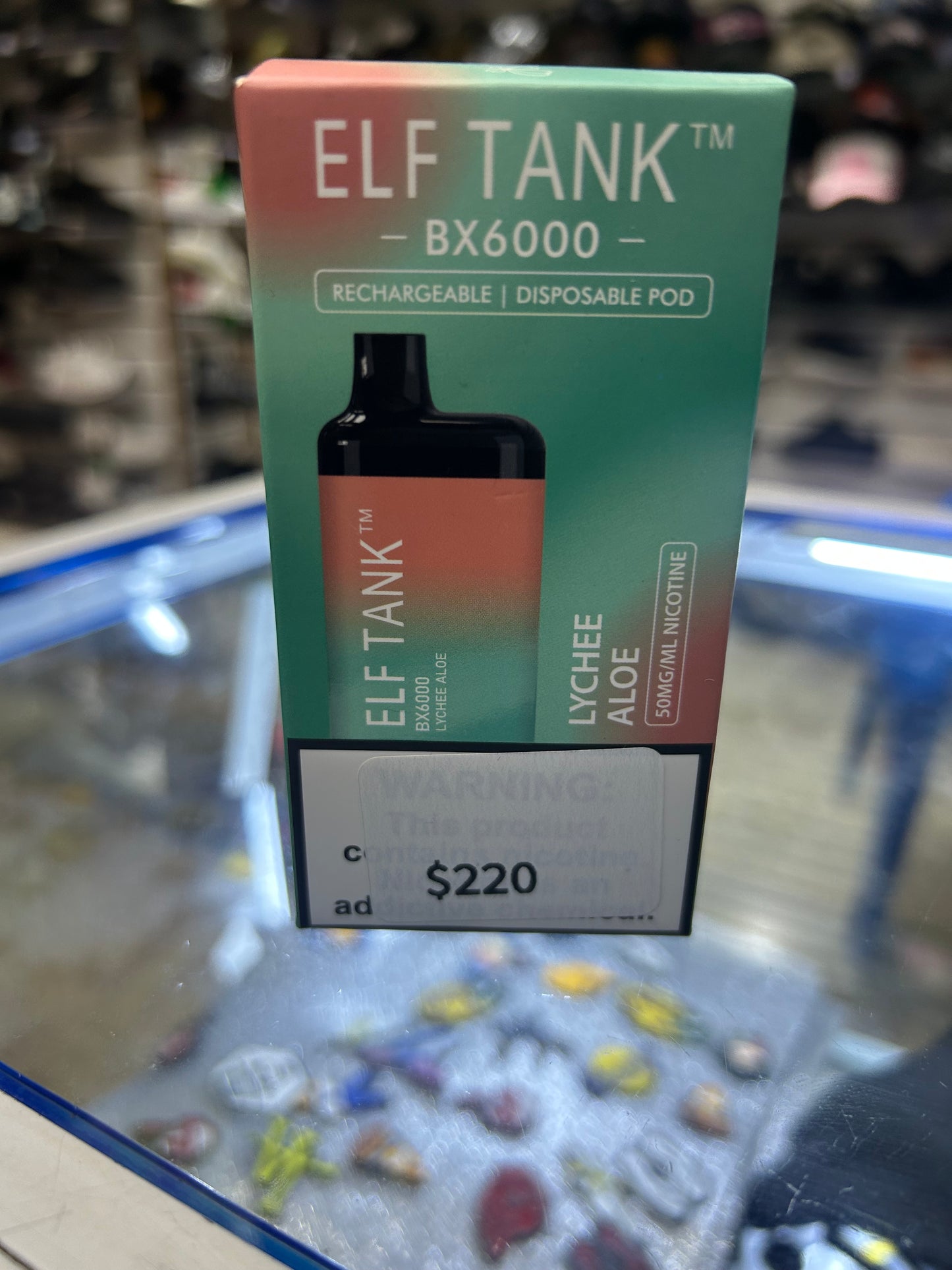 Plumón ELF TANK 6,000 PUFFS LYCHEE ALOE