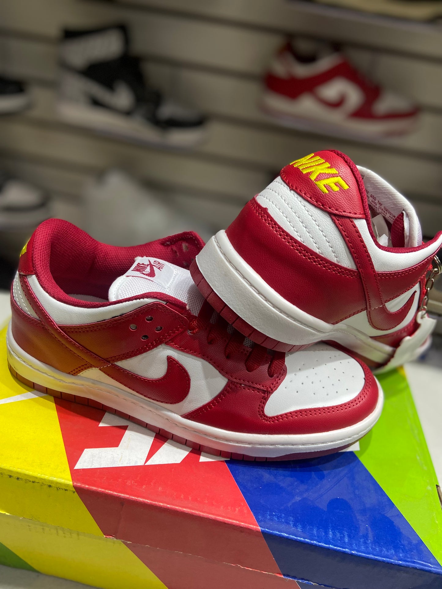 TENIS NACIONAL TIPO NIKE DUNK ROJO