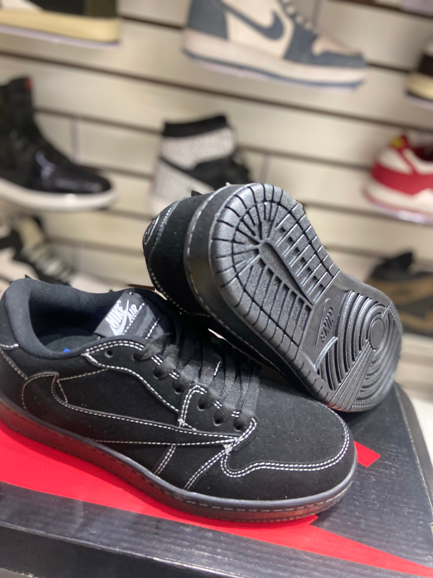 TENIS NACIONALES TIPO NIKE TRAVIS SCOOT LOW BLACK