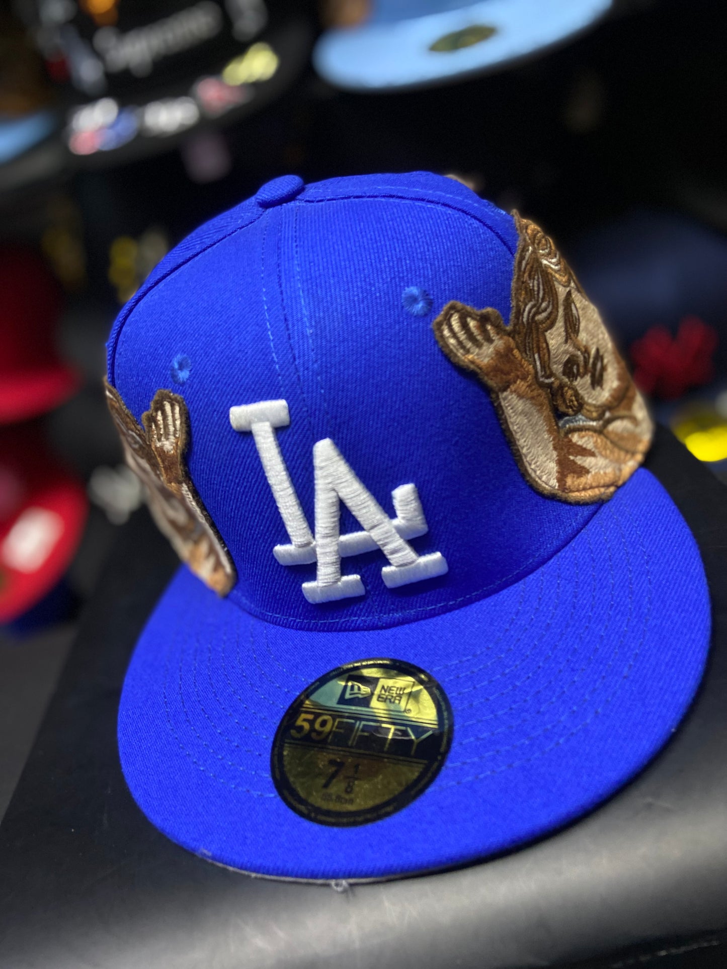 🔥 Gorra 59FIFTY – LA Dodgers x Ángeles Orantes (Edición Azul Royal) 🔥