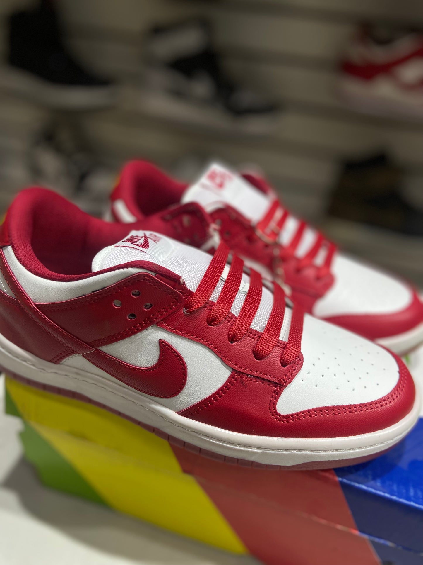TENIS NACIONAL TIPO NIKE DUNK ROJO