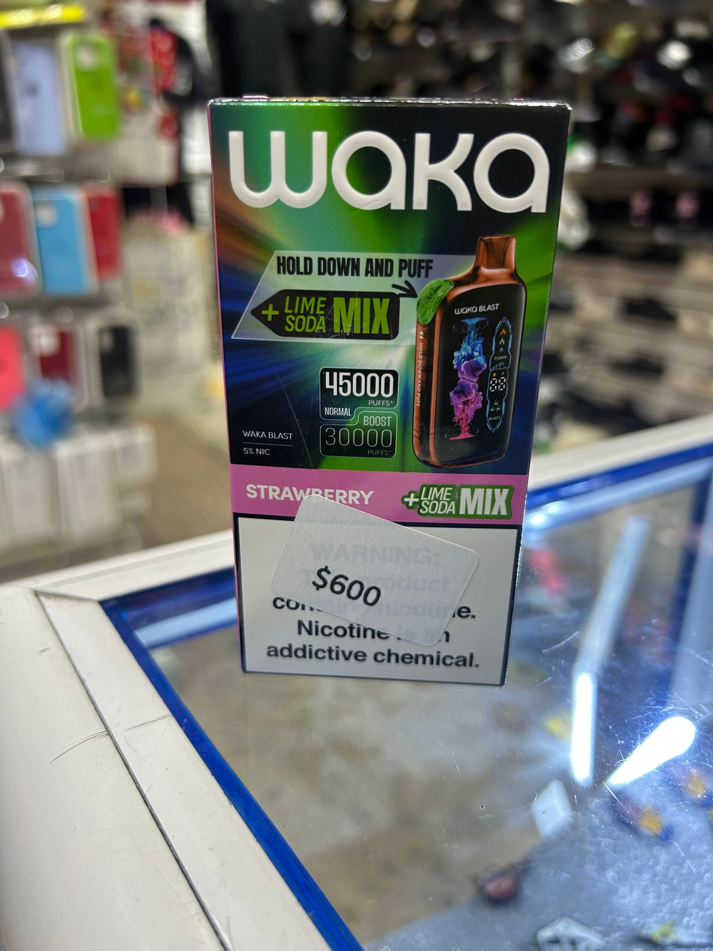 Plumón WAKA 45,000 PUFFS STRAWBERRY