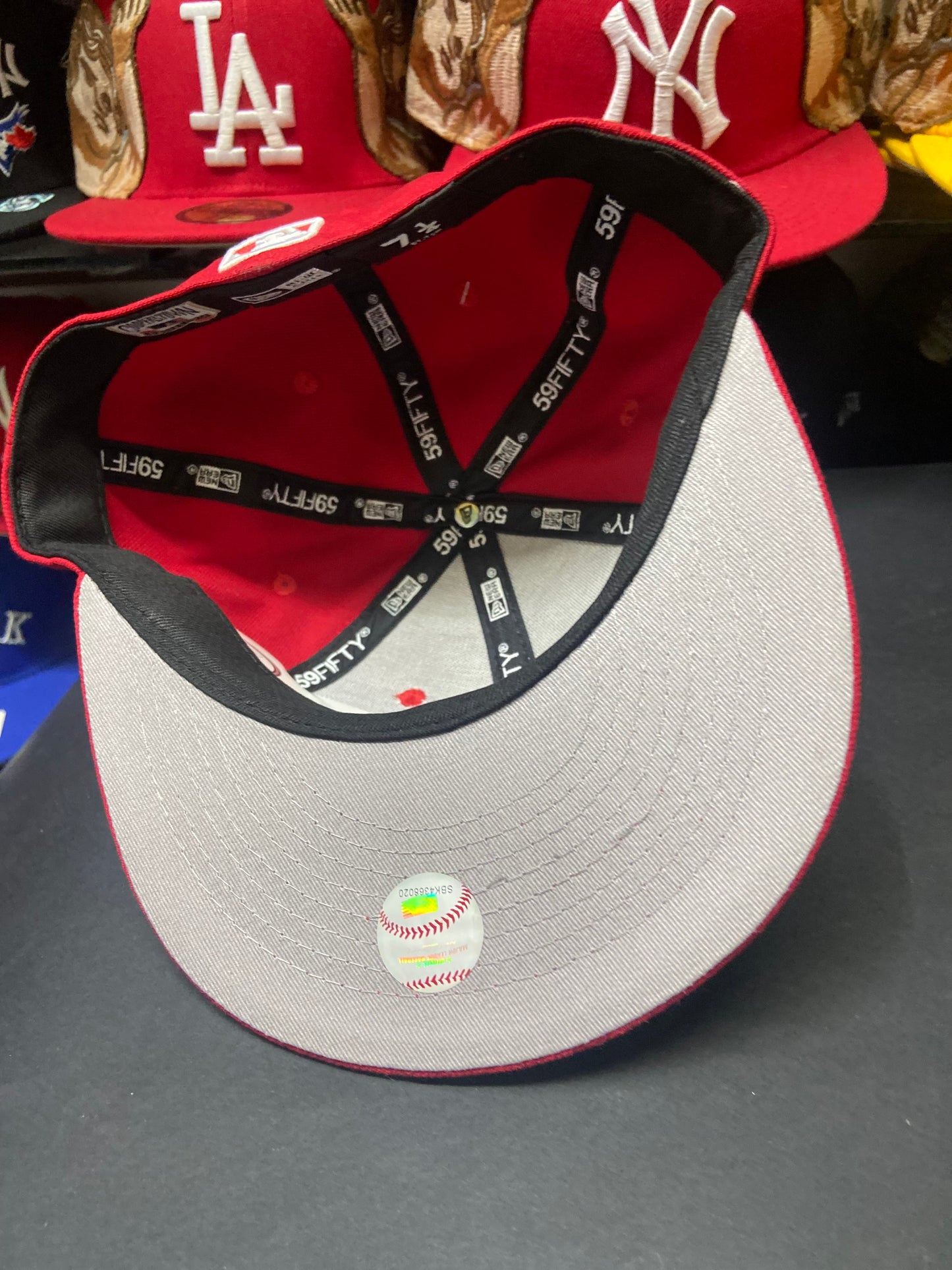 🔥 Gorra N 59FIFTY Los Angeles Dodgers Roja 🔥