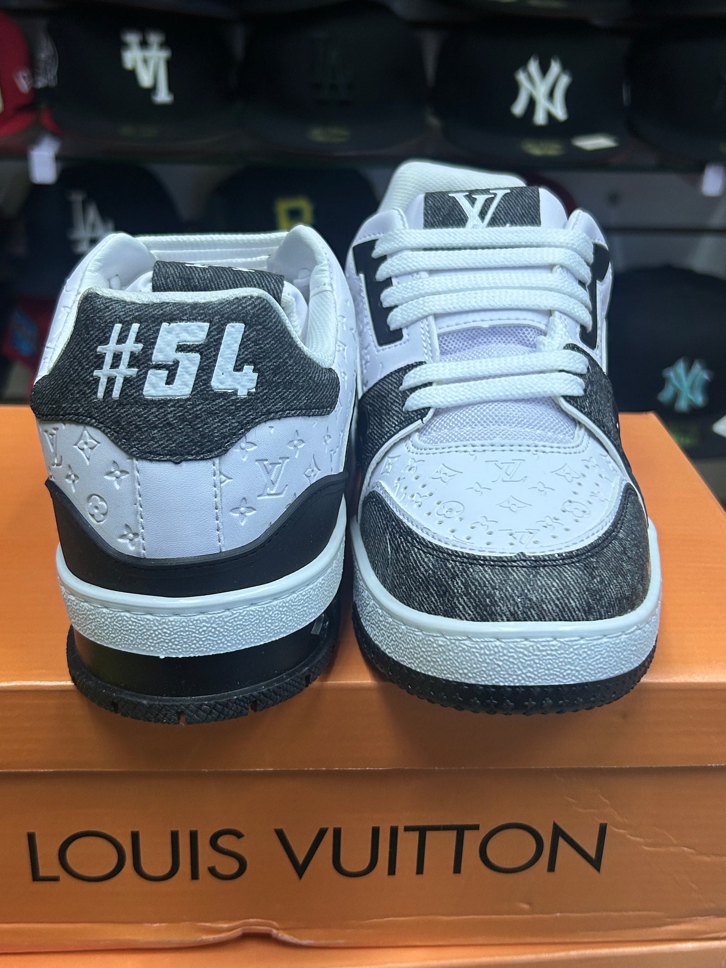 TENI NACIONAL TIPO LOUIS VUITTON MEZCLILLA NEGRA