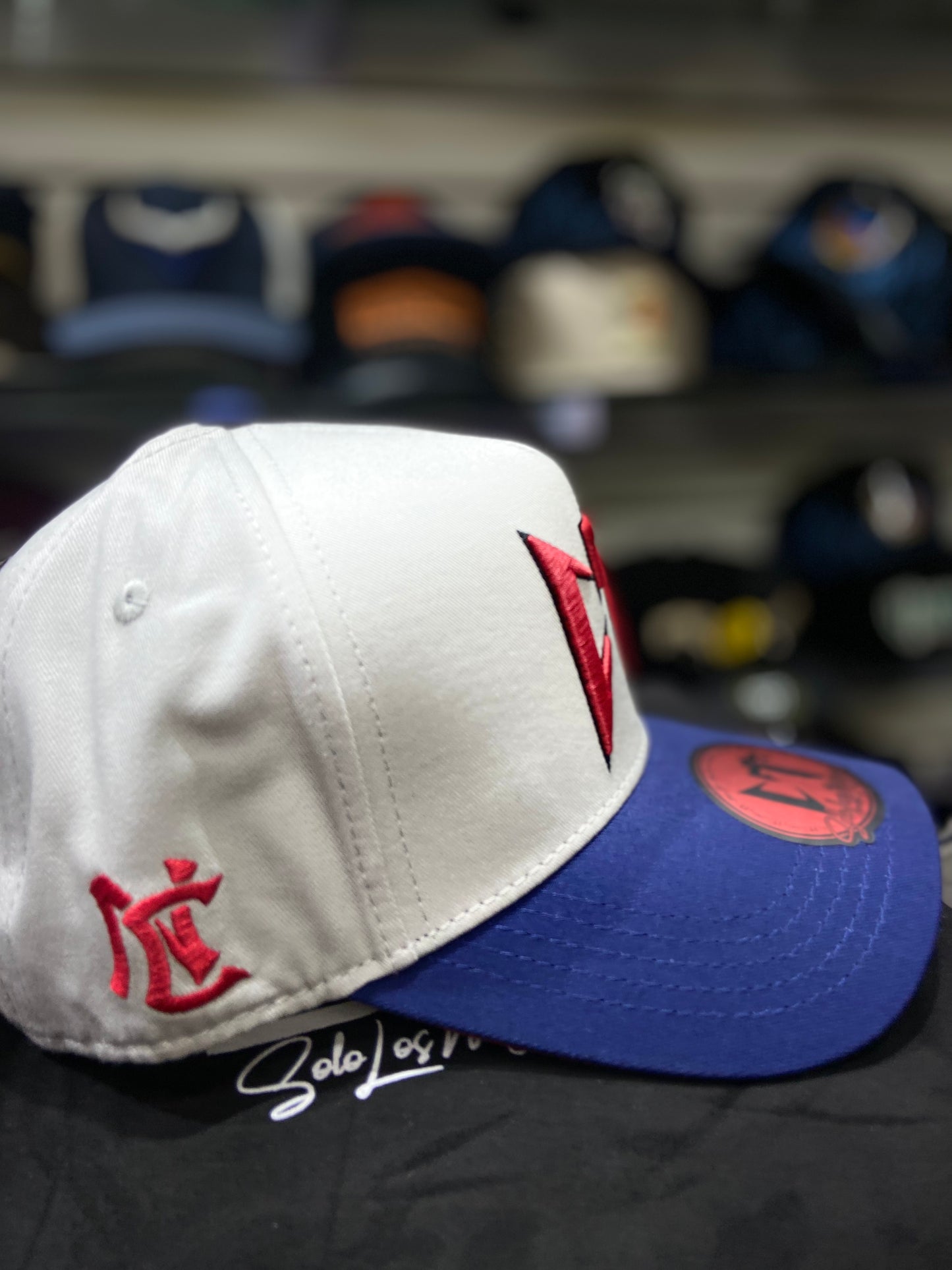 Gorra JC Hats “CT Curva Azul con Gris” – Estilo Bélico y Exclusividad 🔥🧢