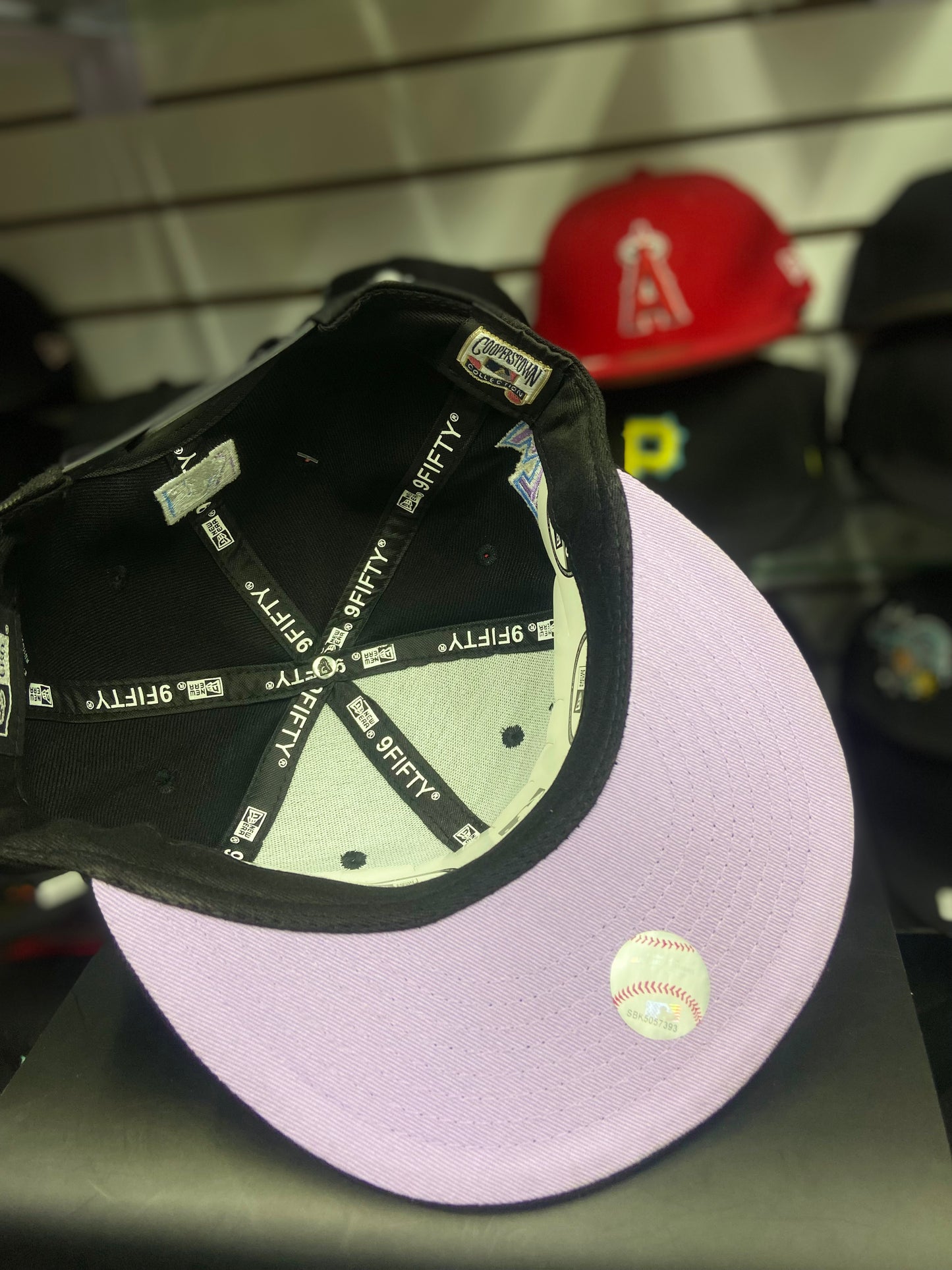Gorra 9FIFTY Snapback LA Dodgers Negra y Lila