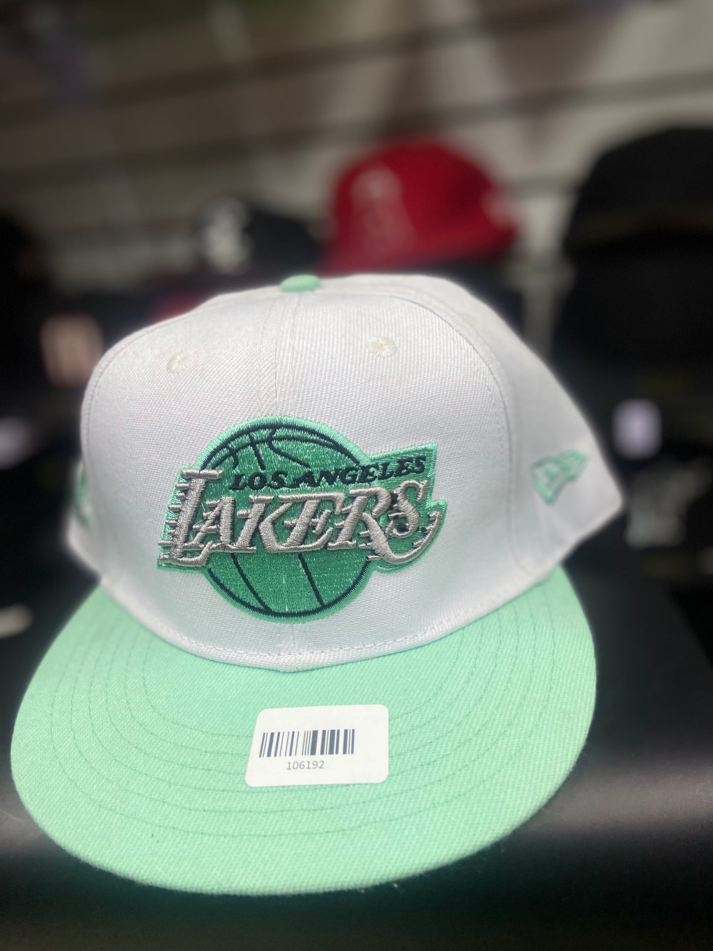 Gorra Snapback - Los Angeles Lakers White & Mint Edition