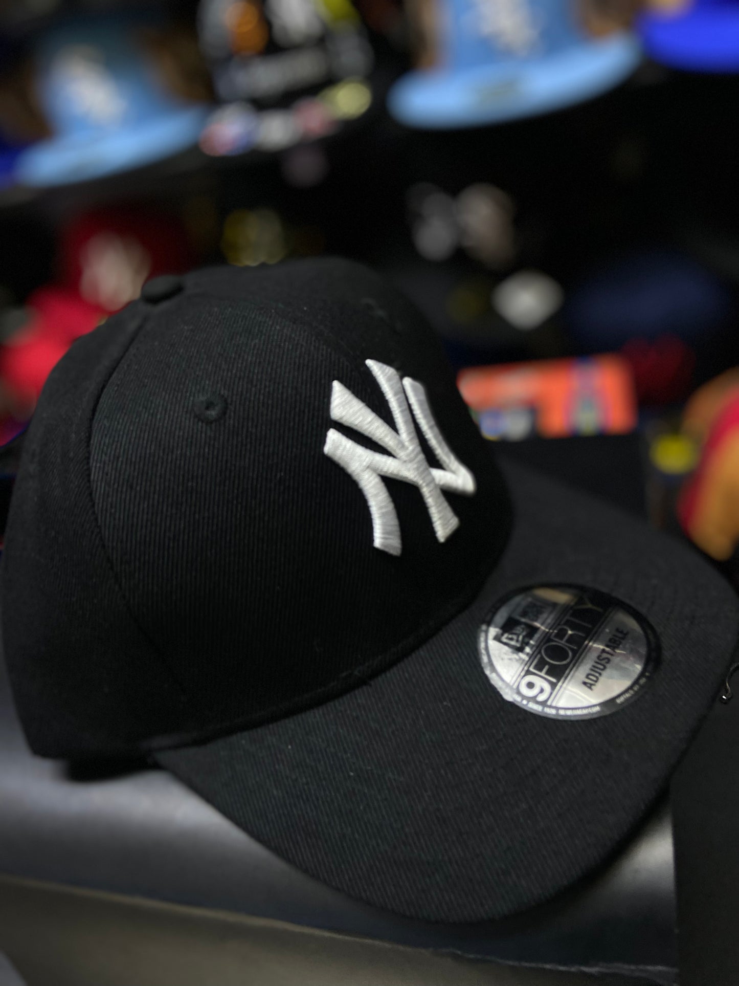 Gorra 9FORTY New York Yankees – Negro/Blanco