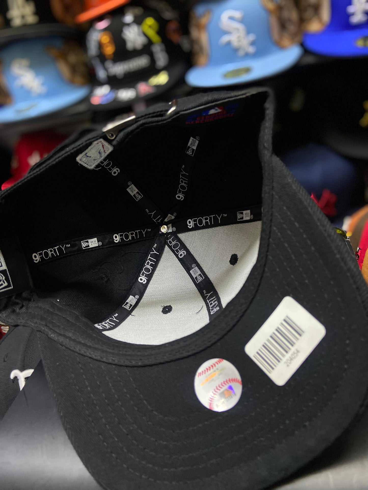 Gorra 9FORTY New York Yankees – Negro/Blanco