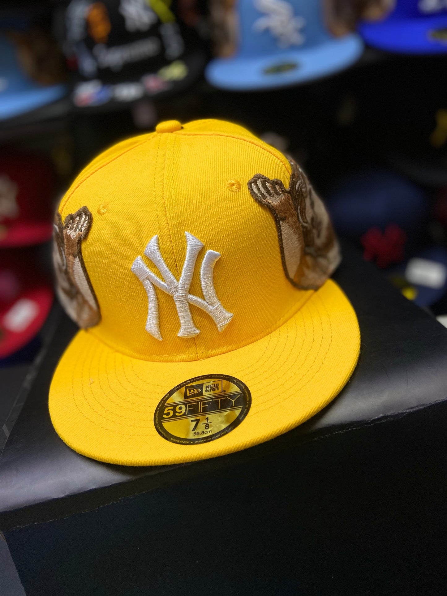🔥 Gorra 59FIFTY – NY Yankees x Ángeles Orantes (Edición Amarilla) 🔥