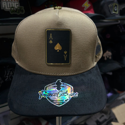 Gorra de placa Naipe premium Franco Cabassi beige