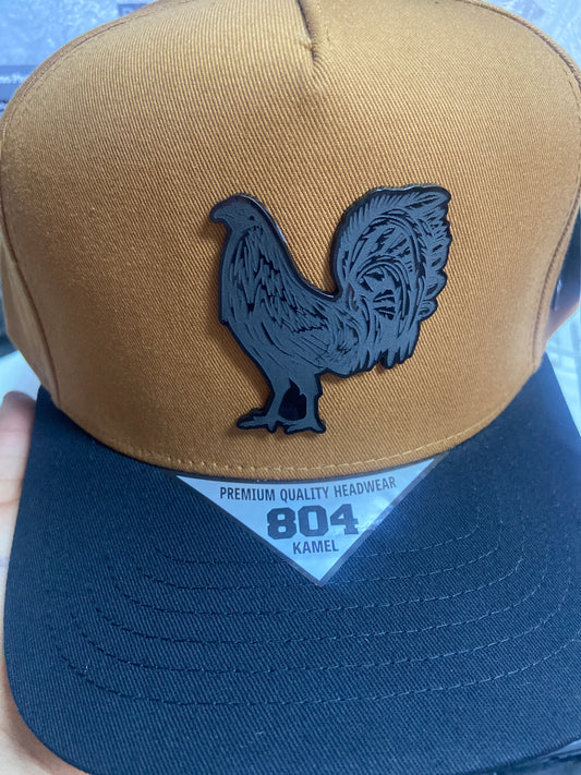 Gorra gallo negro beige