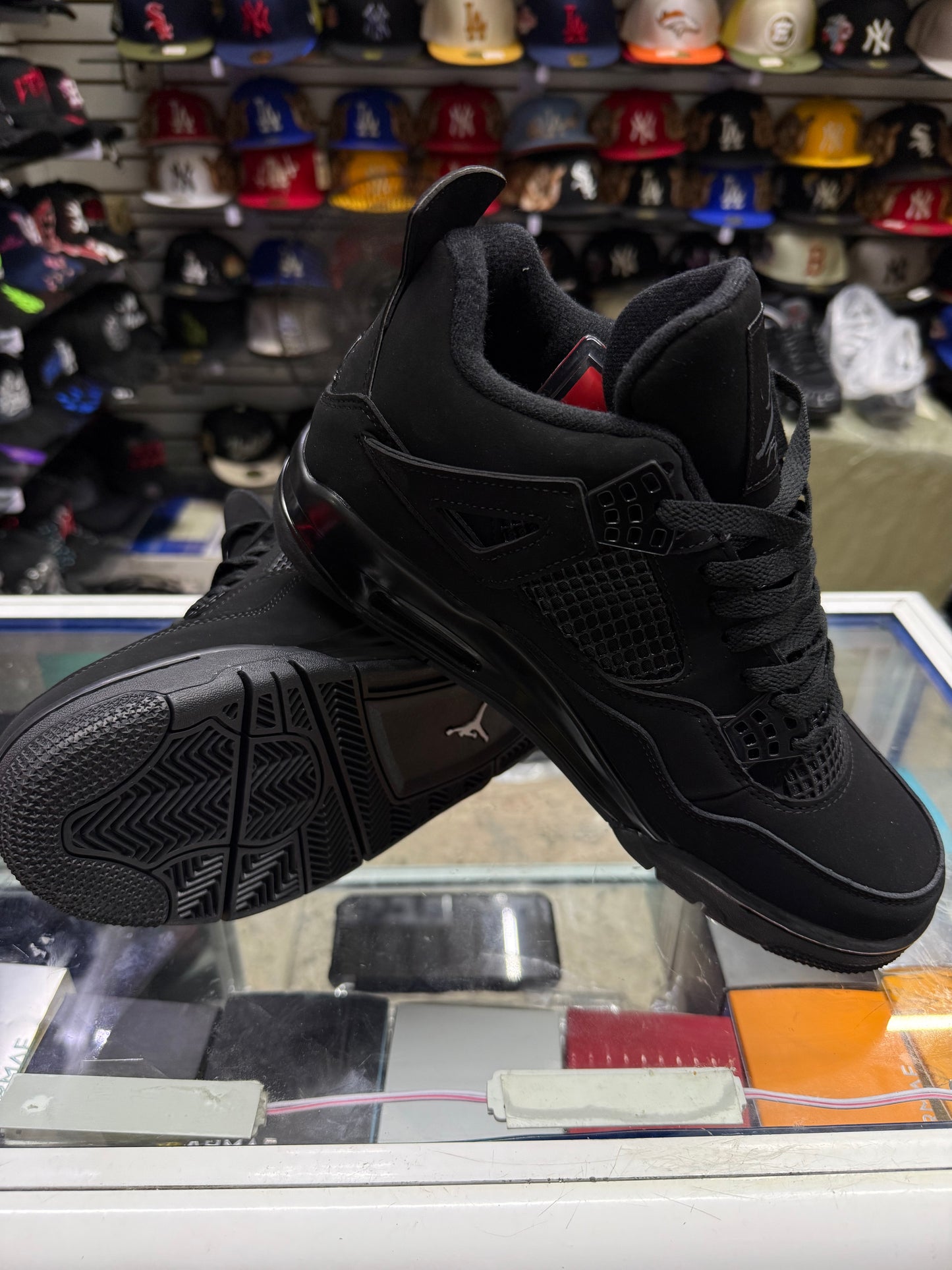 Jordan retro 4 total black