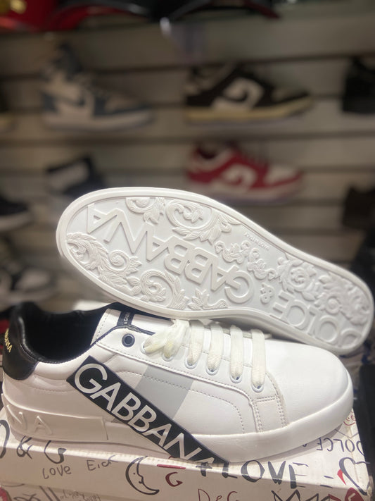TENIS NACIONAL TIPO DOLCE GABBANA  BCO/NGR