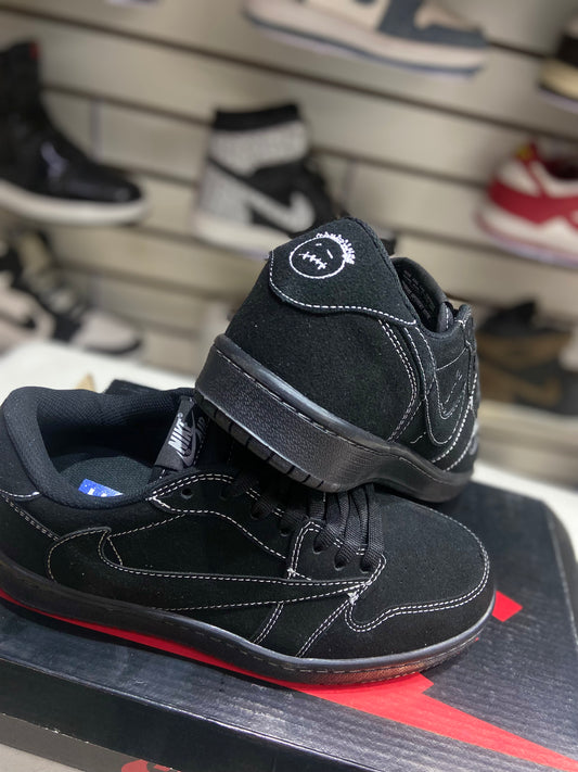 TENIS NACIONALES TIPO NIKE TRAVIS SCOOT LOW BLACK