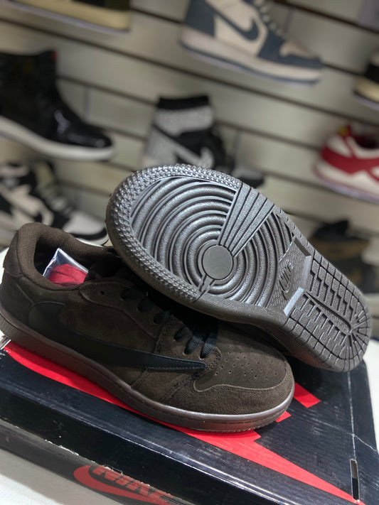TENIS NACIONAL TIPO NIKE TRAVIS SCOOT VELVET BROWN