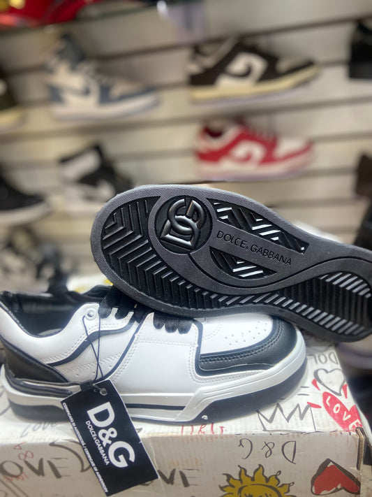 TENIS NACIONAL TIPO DOLCE GABBANA BLACO NEGRO
