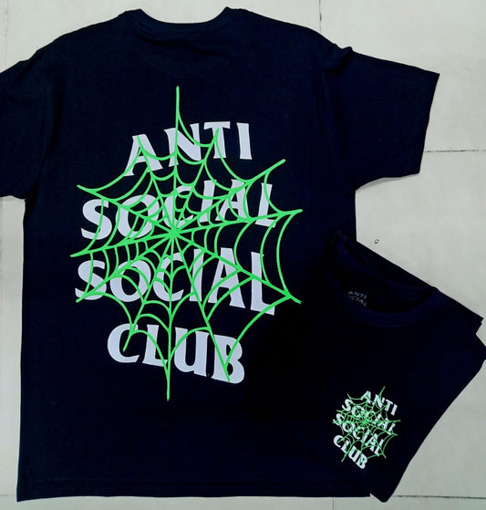 PLAYERA ANTI SOCIAL CLUB GREEN SPIDER’S WEB
