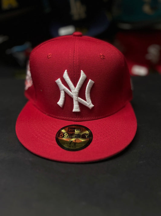 GORRA 59 FIFTY MODELO NEW YORK ROJA
