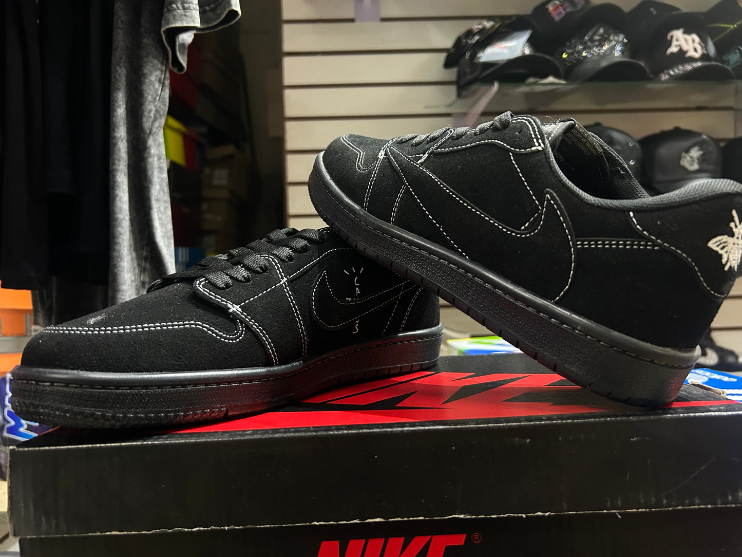 TENIS NACIONALES TIPO NIKE TRAVIS SCOOT BLACK PHANTOM