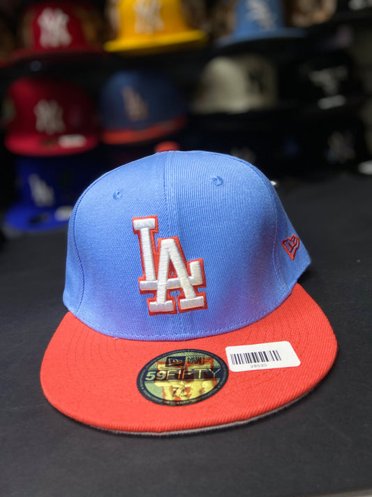 Gorra 59FIFTY – Los Angeles Dodgers Sky Blue/Red Edition