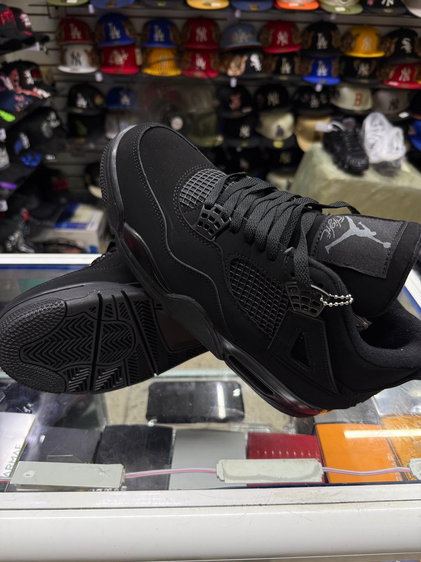 Jordan retro 4 total black