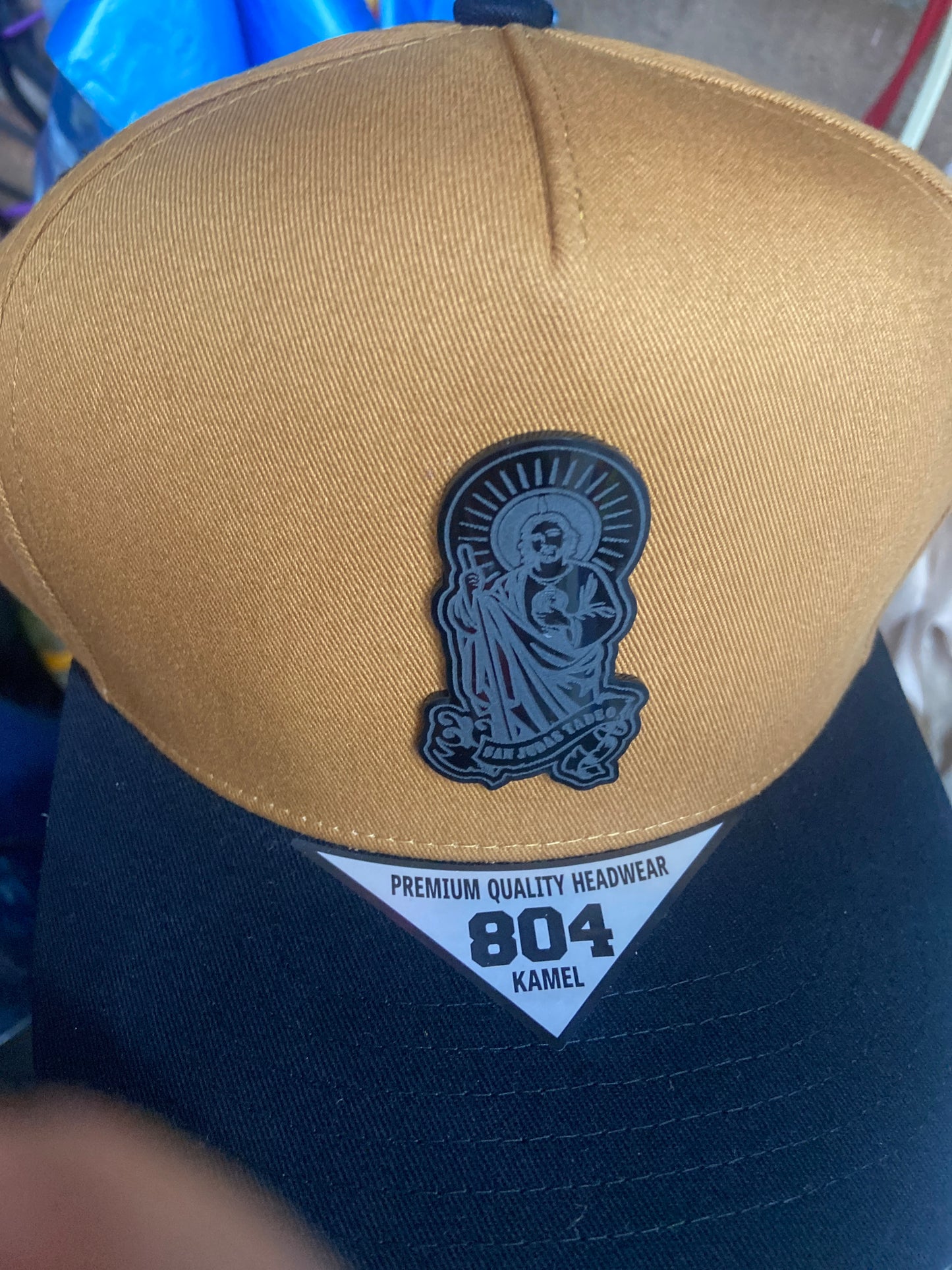 Gorra san judas placa negra