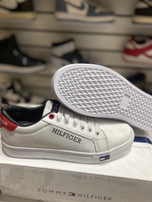 TENIS NACIONAL TIPO HILFIGER NEGRO BLACO