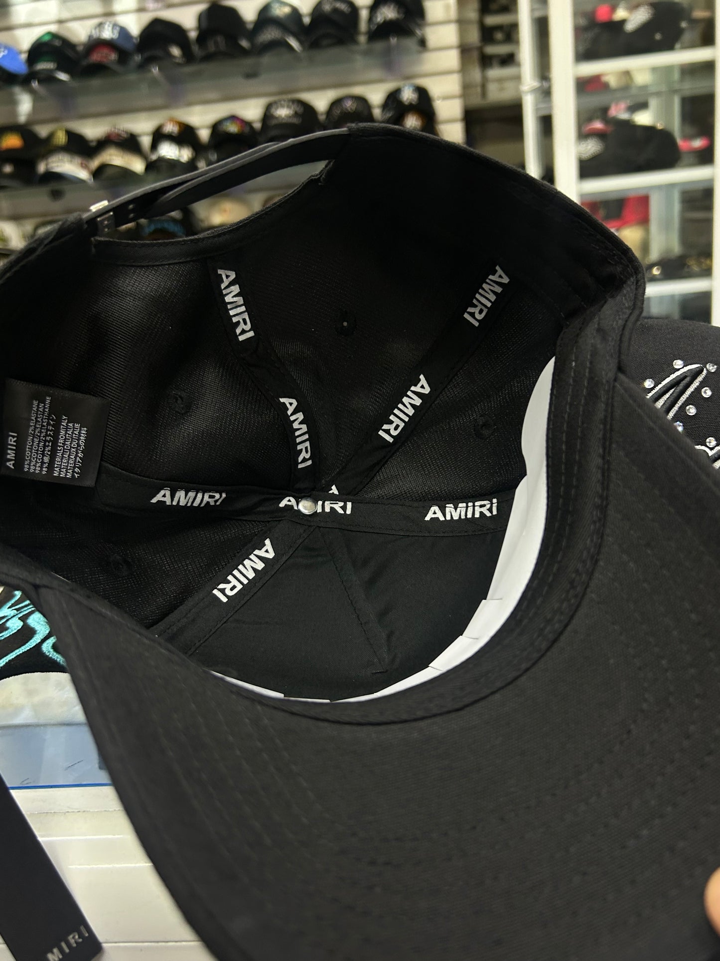 Gorra Amiri diamantes