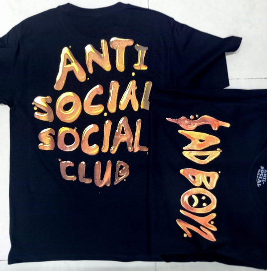 Playera anti social social club naranja