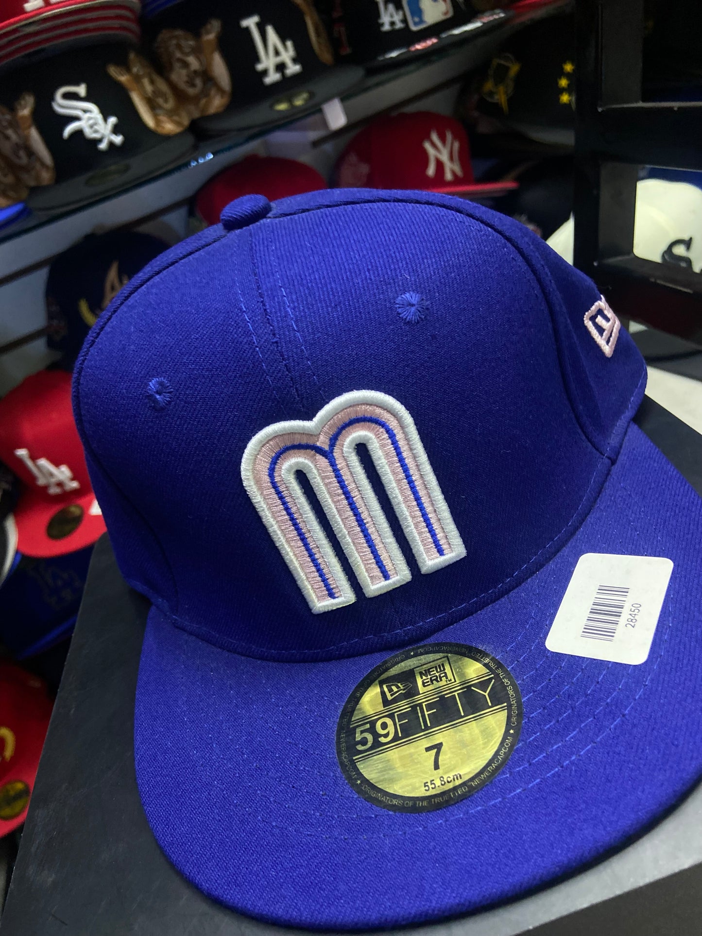 59FIFTY de color azul royal con una visera plana y