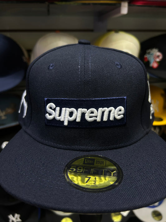 Gorra New Era 59FIFTY x Supreme NY Azul