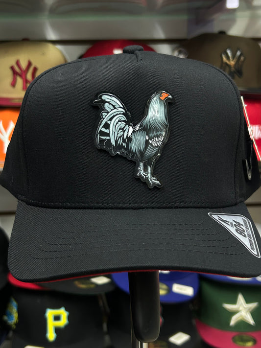 Gorra Kamel de placa Gallo gris