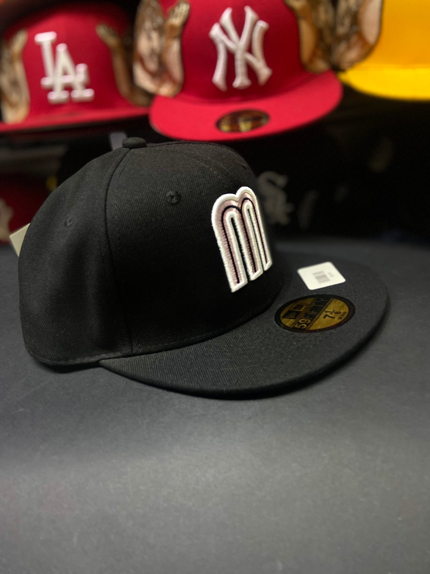 Gorra 59FIFTY México Negra con Rosa 🔥