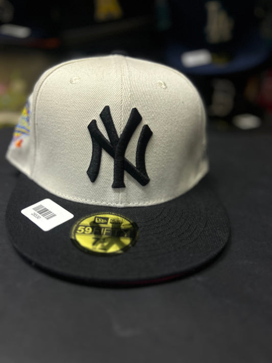 GORRA 59FIFTY MODELO  NEW YORK CREMA