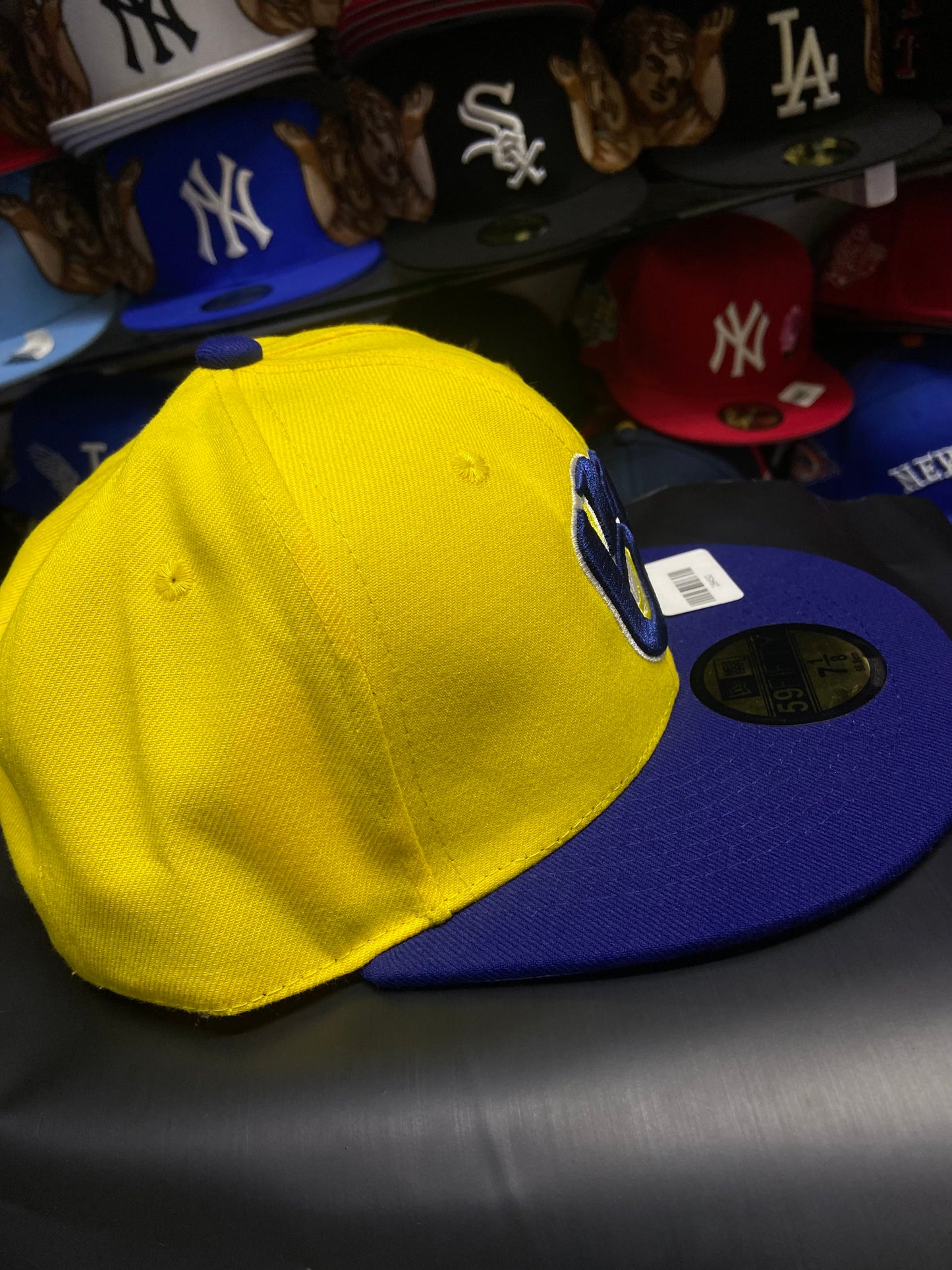 Gorra  59FIFTY Milwaukee Brewers – Amarillo y Azulado