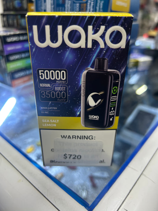 Plumón WAKA 50000 puff sea salt lemon