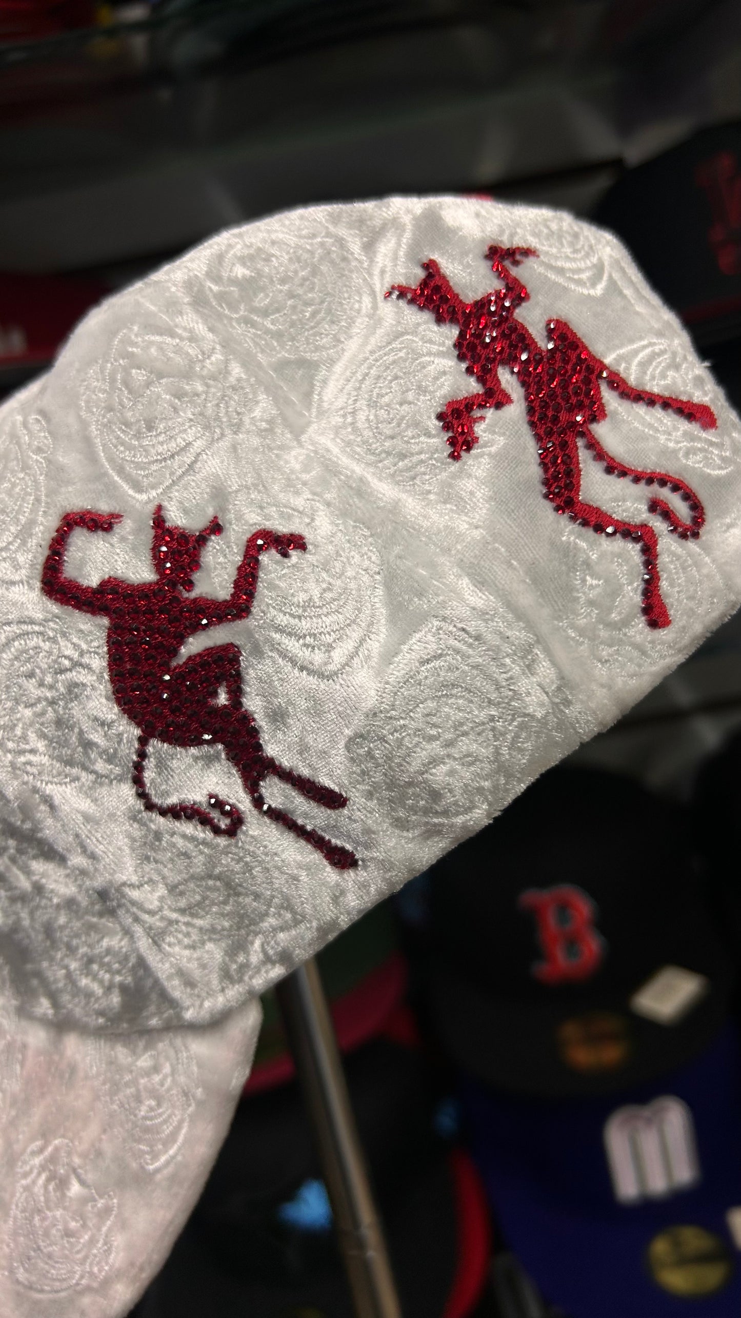 Lucifer Version 2 White Velvet de Chucky Hats
