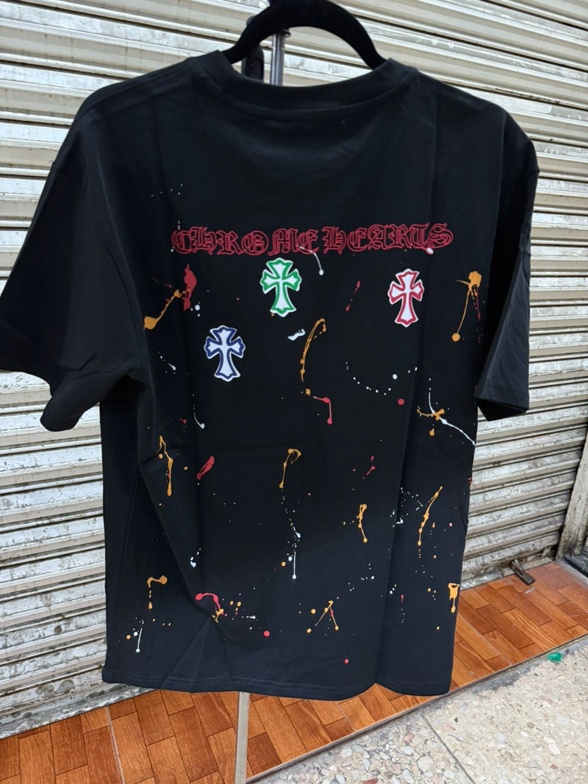 PLAYERA CHROME CRUCES DE COLORES