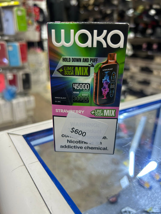 Plumón WAKA 45,000 PUFFS STRAWBERRY