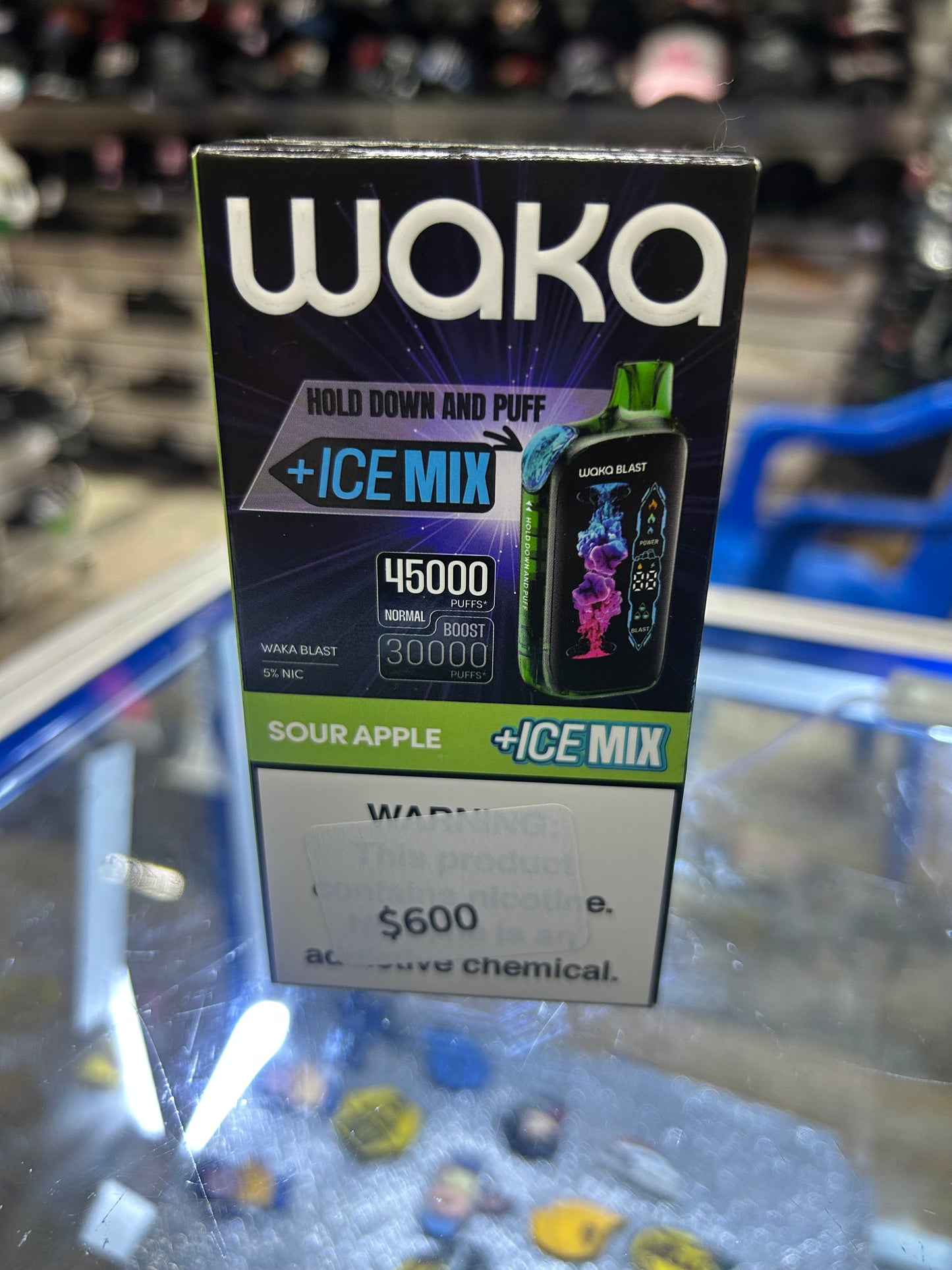 Plumón WAKA 45,000 PUFFS SOUR APPLE