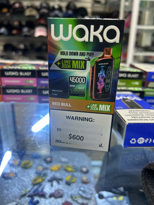 Plumón WAKA 45,000 PUFFS RED BULL