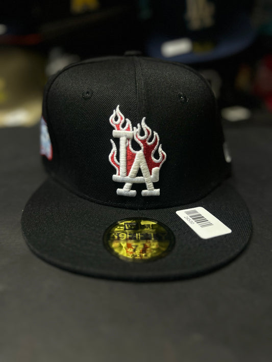 GORRA 59FIFTY MODELO  LOS ÁNGELES FLAMAS