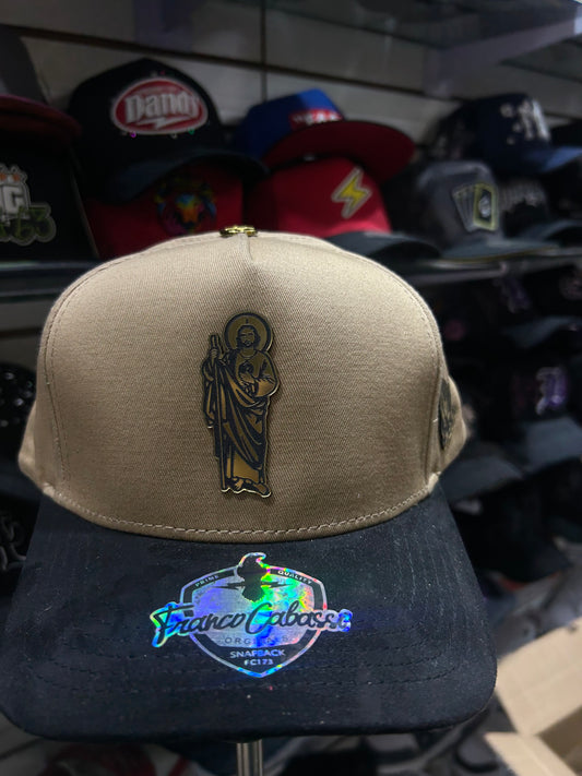 Gorra de placa San Judas premium Franco Cabassi beige