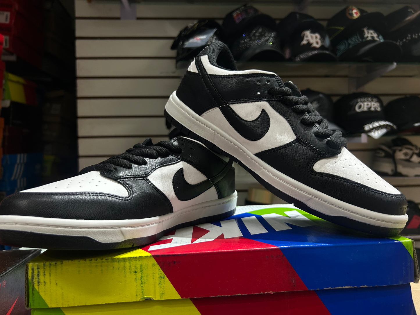 TENIS NACIONAL TIPO NIKE DUNK PANDA Blanco con negro