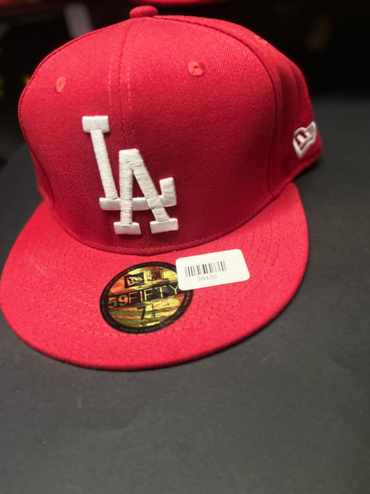 🔥 Gorra N 59FIFTY Los Angeles Dodgers Roja 🔥