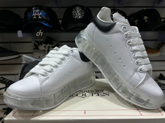 TENIS NACIONAL TIPO ALEXANDER MAQUEEN BLANCO SUELA CRISTAL