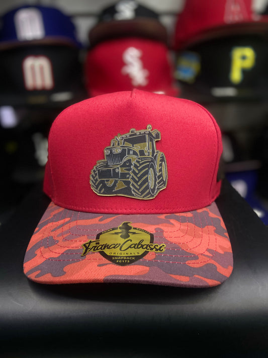 Gorra Franco Cabossi - Modelo Tractor Camuflaje Rojo